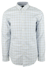 Men's Rikard Plaid Slim Fit Long Sleeves Shirt-PB-Large Pastel Blue